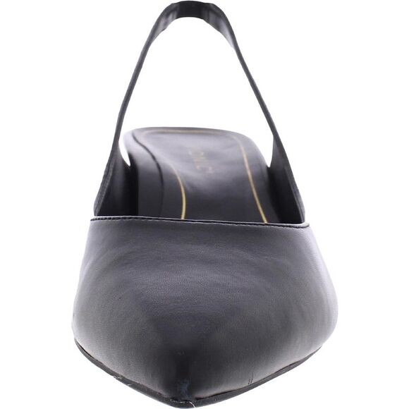 NWT - Vionic - Ziva - Black Leather Pointed Toe Pumps Kitten Heels Shoes - Picture 4 of 7